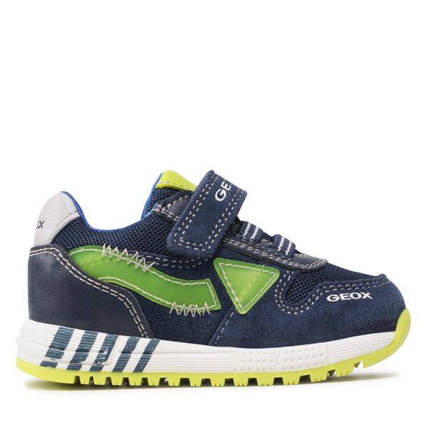Geox Tenisice Geox B Alben B. A B253CA 02214 C4502 M Navy/Fluo Yellow