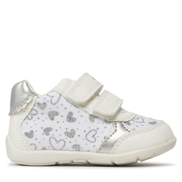 Geox Tenisice Geox B Elthan Girl B451QB 0AW54 C0007 White/Silver