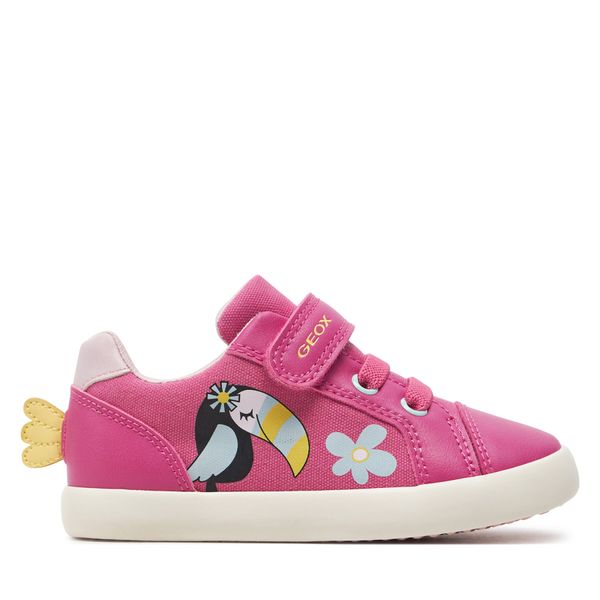 Geox Tenisice Geox B Gisli Girl B451MC 01054 C8301 S Fuchsia/Lt Yellow