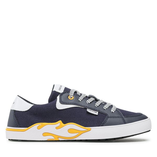 Geox Tenisice Geox J Alphabeet Boy J35HLA01054C0657 D Navy/Yellow