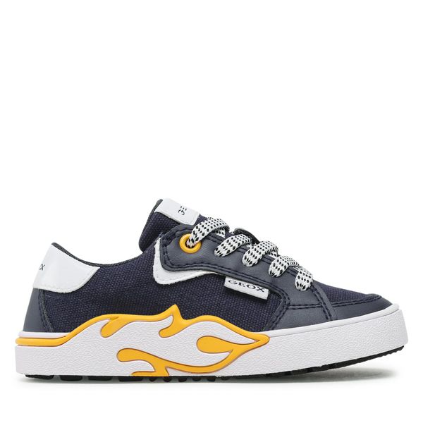Geox Tenisice Geox J Alphabeet Boy J35HLA01054C0657 M Navy/Yellow