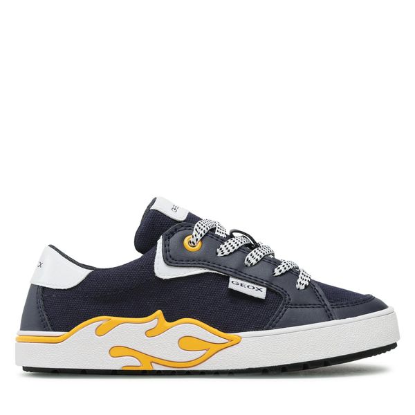 Geox Tenisice Geox J Alphabeet Boy J35HLA01054C0657 S Navy/Yellow
