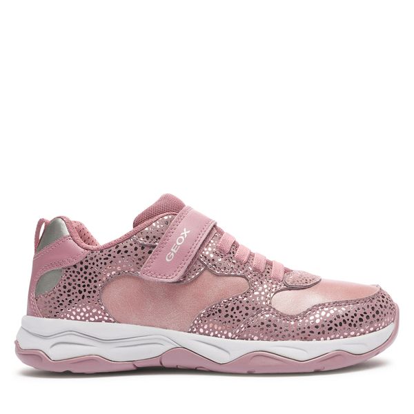 Geox Tenisice Geox J Calco Girl J16CMA 0DHBC C8F1A D Dk Pink/Dk Silver