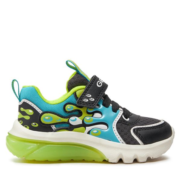 Geox Tenisice Geox J Ciberdron Boy J45LBA 01454 C0035 M Black/Lt Blue