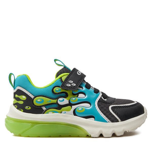 Geox Tenisice Geox J Ciberdron Boy J45LBA 01454 C0035 S Black/Lt Blue