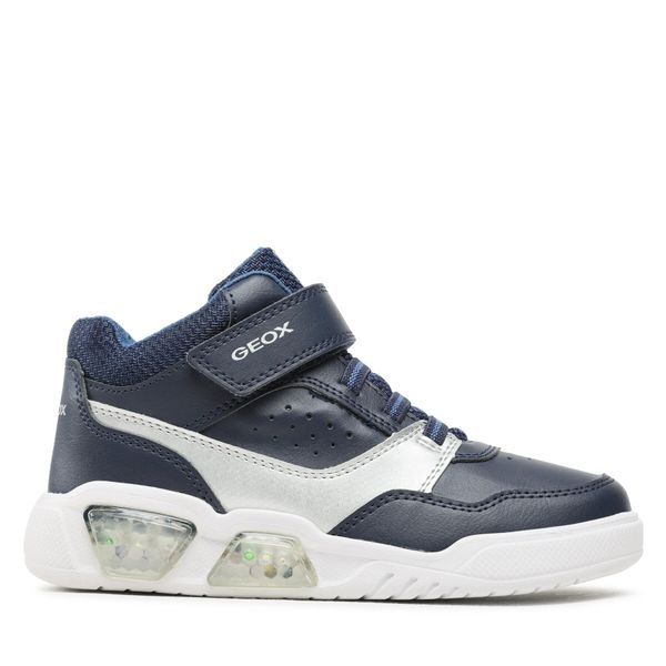 Geox Tenisice Geox J Illuminus Boy J36GVB 05411 C0673 D Navy/Silver