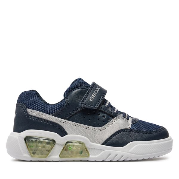 Geox Tenisice Geox J Illuminus Boy J45GVC 0BU11 C0673 S Navy/Silver