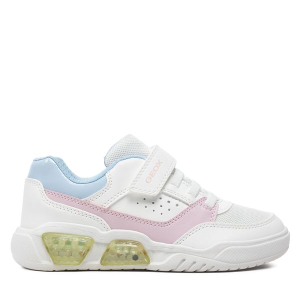 Geox Tenisice Geox J Illuminus Girl J45HPA 0BUAS C0406 D White/Pink