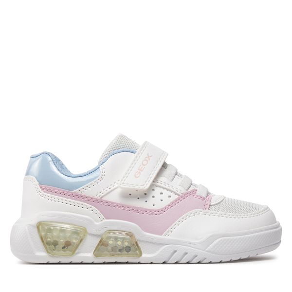 Geox Tenisice Geox J Illuminus Girl J45HPA 0BUAS C0406 S White/Pink