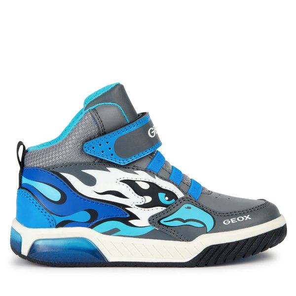 Geox Tenisice Geox J Inek Boy J369CB 0BU11 C0415 DD Grey/Lt Blue