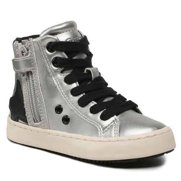 Geox Tenisice Geox J Kalispera Girl J044GA 000NF C1363 M Dk Silver/Black