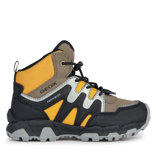 Geox Tenisice Geox J Magnetar Boy B Abx J263ZA 0CEFU C6F2G S Brown/Dk Yellow
