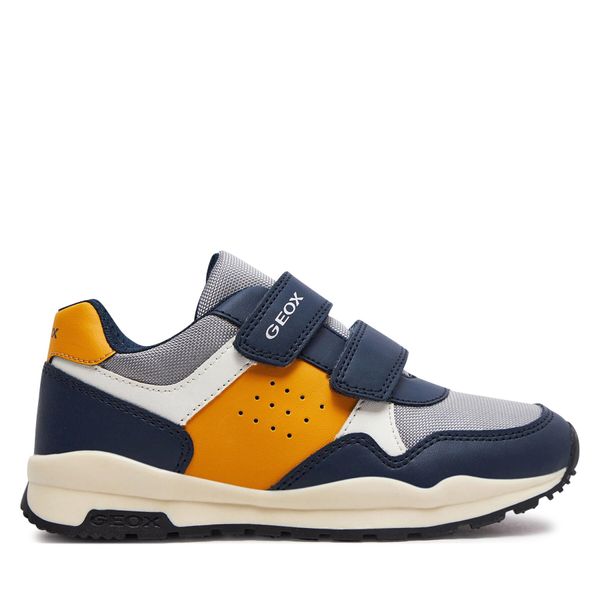 Geox Tenisice Geox J Pavel J4515A 054FU C0916 S Navy/Ochreyellow