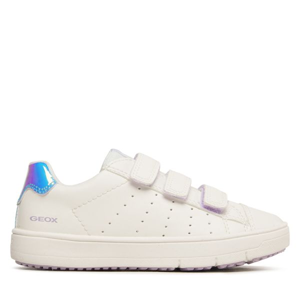 Geox Tenisice Geox J Silenex Girl J15DWB0BCSDC1Z0J S White/Iridescent