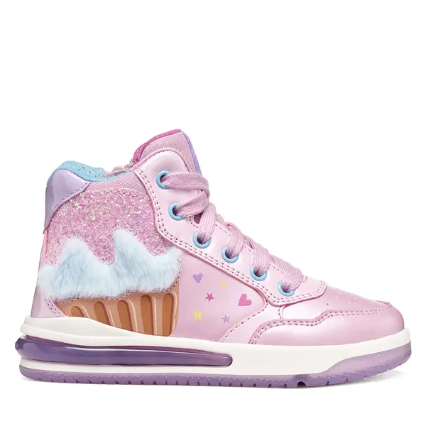 Geox Tenisice Geox J Sketlite Girl J66NWB 0NFKN C8207 M Svijetlo roza