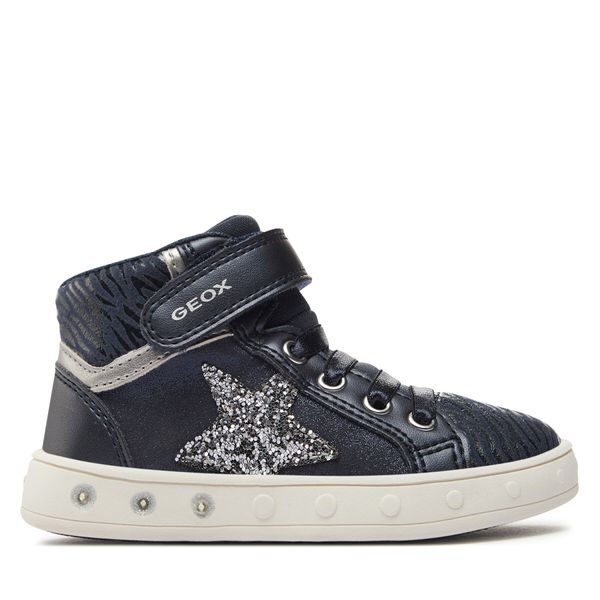 Geox Tenisice Geox J Skylin Girl J368WG 0BJDH C4201 M Navy/Dk Silver