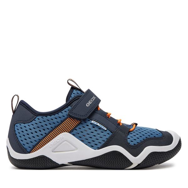 Geox Tenisice Geox Jr Wader J3530A 01450 CA4F4 D Lt Jeans/Navy