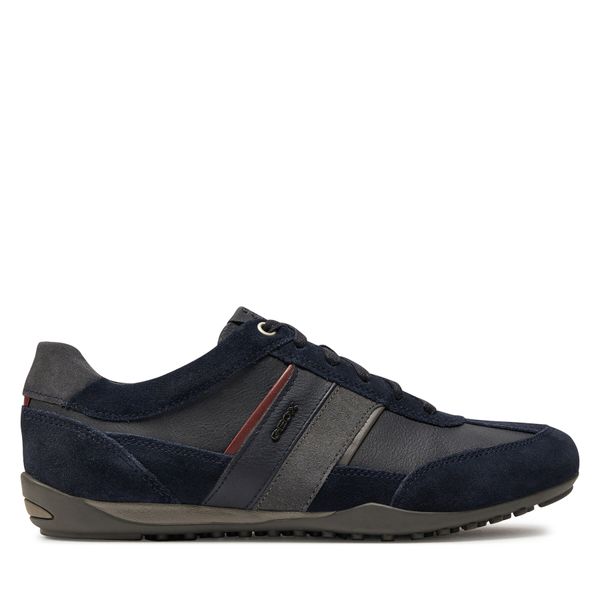 Geox Tenisice Geox U Wells C U52T5C 022ME CF47J Navy/Dk Burgundy