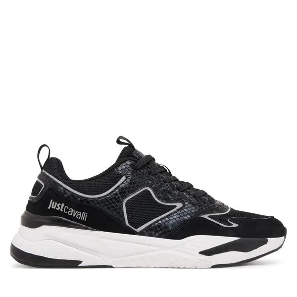 Just Cavalli Tenisice Just Cavalli Fondo Nevada Dis 2 79QA3SD1 ZSD37 Crna