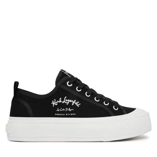 Karl Lagerfeld Tenisice KARL LAGERFELD Kampus Max V KL60516 Crna