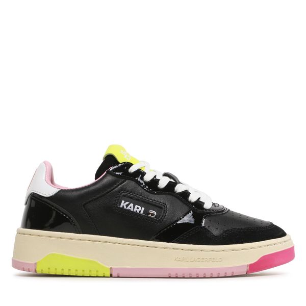 KARL LAGERFELD Tenisice KARL LAGERFELD KL63020A Black Lth W/Multi