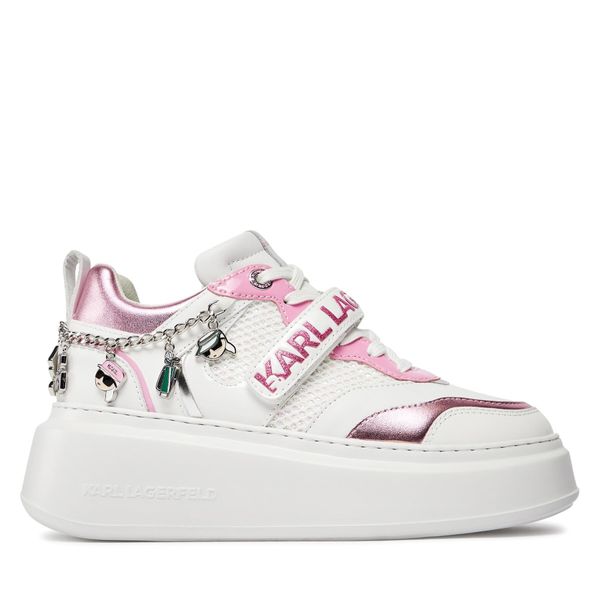 KARL LAGERFELD Tenisice KARL LAGERFELD KL63544F White Lthr w/Pink 01P