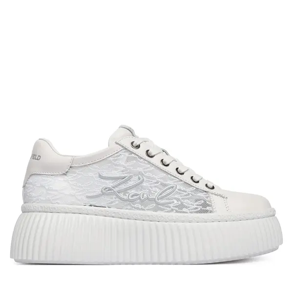 Karl Lagerfeld Tenisice KARL LAGERFELD Kreeper Lo KL42326 Bijela