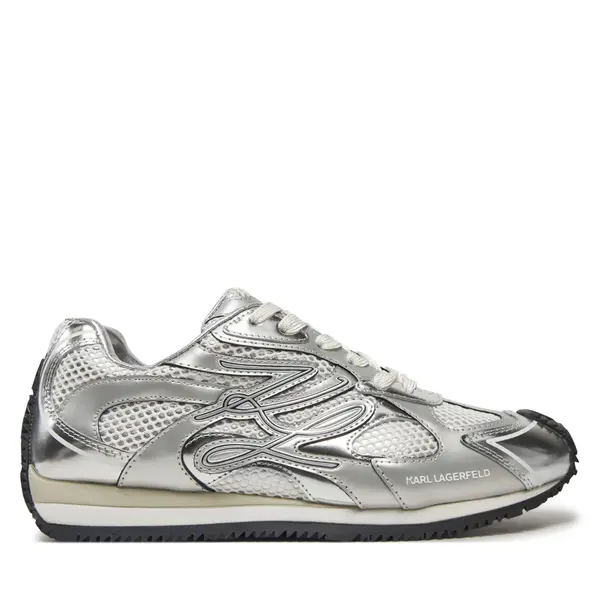 Karl Lagerfeld Tenisice KARL LAGERFELD Velocette KL63925 Srebrna