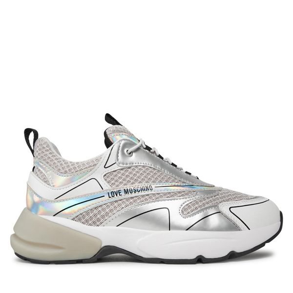 LOVE MOSCHINO Tenisice LOVE MOSCHINO JA15025G0HIQ101A Srebrna