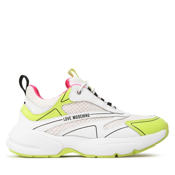 LOVE MOSCHINO Tenisice LOVE MOSCHINO JA15025G1GIQ510A Bianco/Giallo