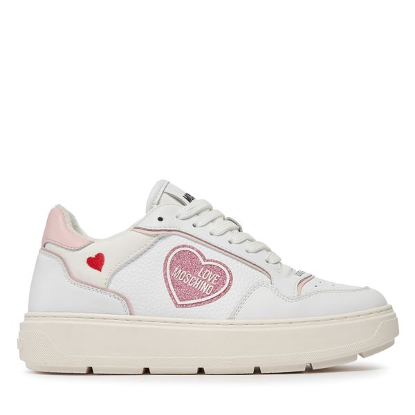 LOVE MOSCHINO Tenisice LOVE MOSCHINO JA15204G1IJC110C Bianco/Cipria