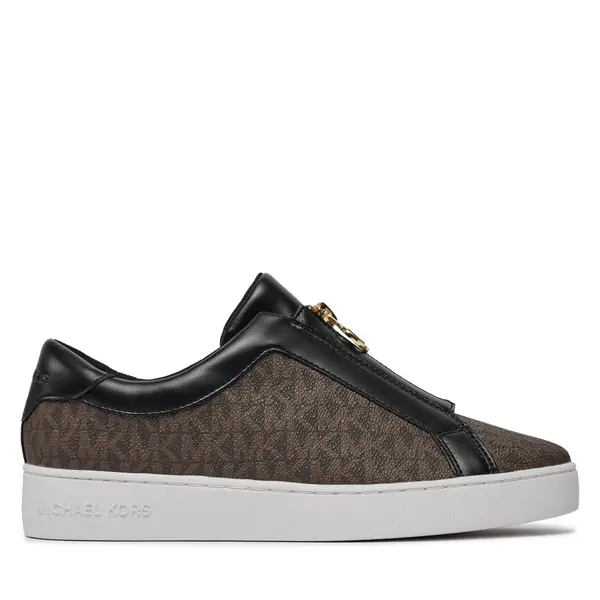 MICHAEL Michael Kors Tenisice MICHAEL Michael Kors Keaton Zip Slip On 43R4KTFP2B Smeđa
