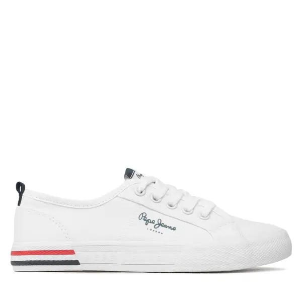 Pepe Jeans Tenisice Pepe Jeans Brady Basic Boy PBS30549 Bijela