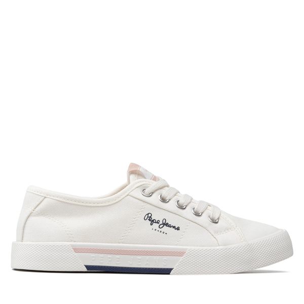 Pepe Jeans Tenisice Pepe Jeans Brady Girl Basic PGS30543 White 800