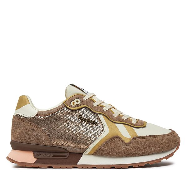 Pepe Jeans Tenisice Pepe Jeans Brit Sequins W PLS40009 Bež