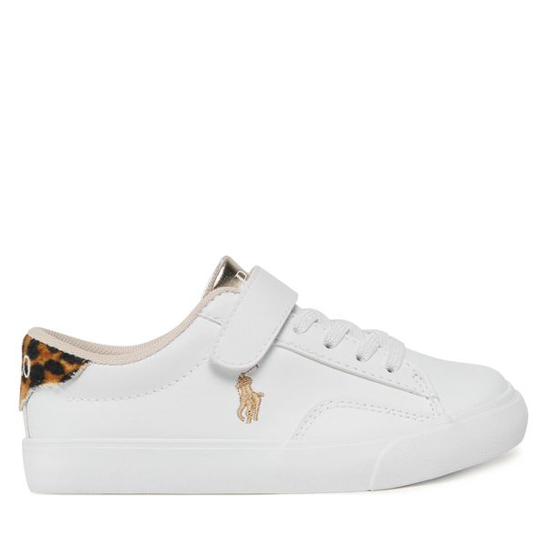 Polo Ralph Lauren Tenisice Polo Ralph Lauren RF104320 WHITE SMOOTH/GOLD/ LEOPARD W/ GOLD