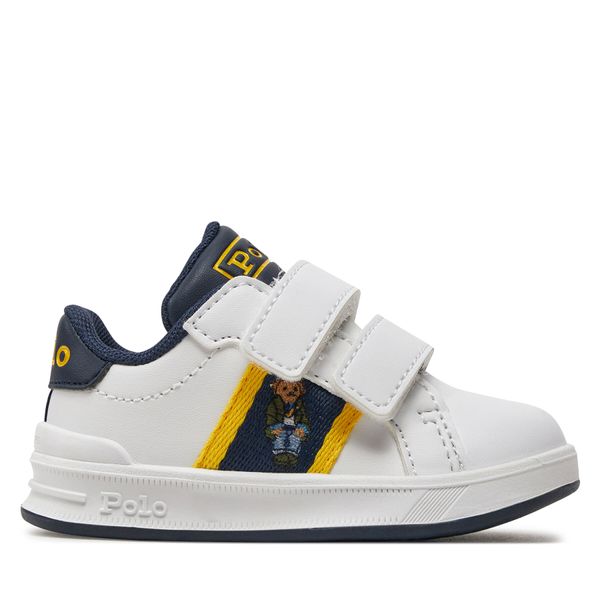 Polo Ralph Lauren Tenisice Polo Ralph Lauren RL00206110 T White Smooth/Navy/Yellow W/ Preppy Bear Mens