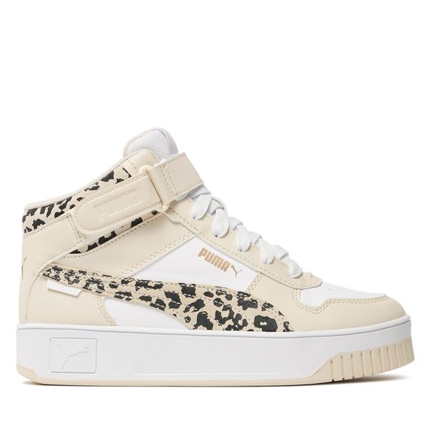 Puma Tenisice Puma Carina Street Mid Animal 394675 01 Puma White-Alpine Snow-Puma Gold