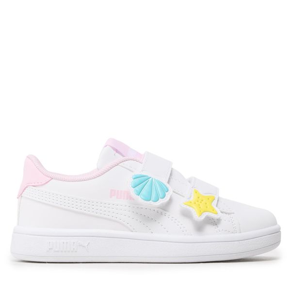 Puma Tenisice Puma Smash V2 Mermaid V Ps 391898 01 Puma White/Pink/Yellow/Blue