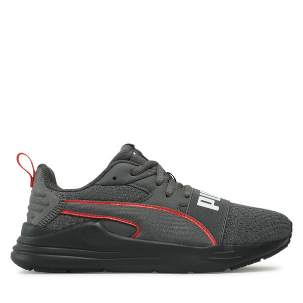 Puma Tenisice Puma Wired Run Pure Jr 390847 04 Shadow Gray/Red/Puma Black