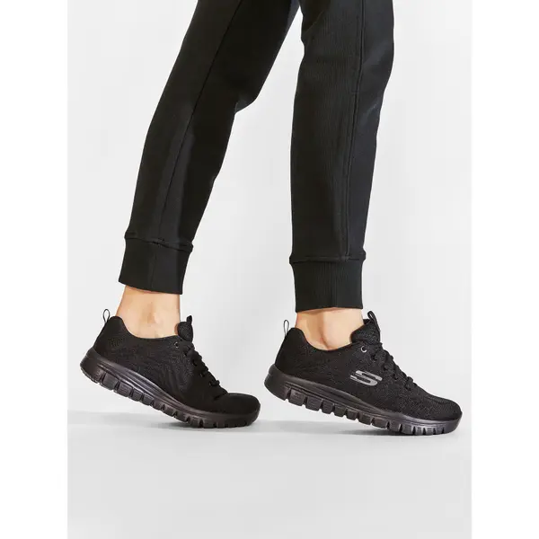 Skechers Tenisice Skechers Get Connected 12615/BBK Crna