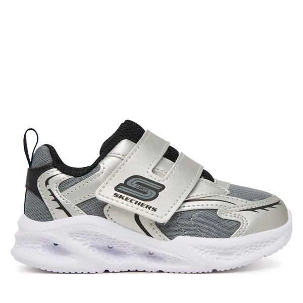 Skechers Tenisice Skechers Meteor-Lights - Glow 401498N/SLBK Srebrna
