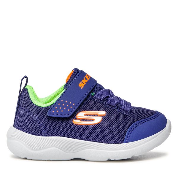 Skechers Tenisice Skechers Mini Wanderer 407300N/NVLM Navy/Lime