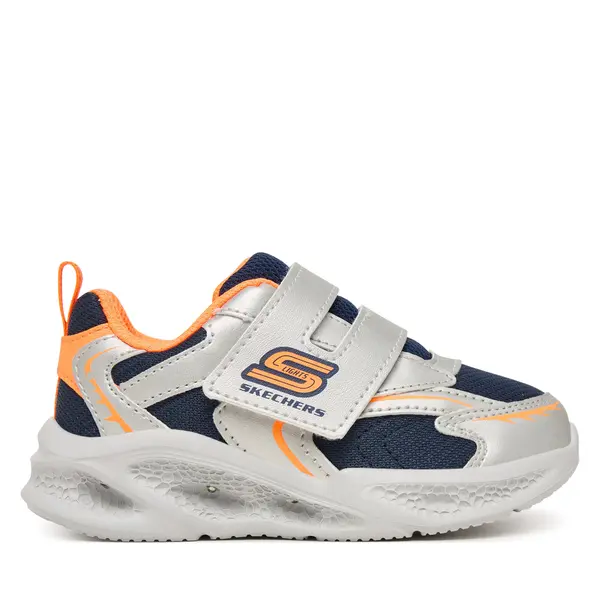 Skechers Tenisice Skechers S-Lights: Meteor-Lights - Glow Spike 401498N/SLOR Srebrna
