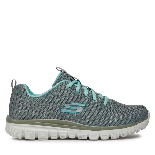 Skechers Tenisice Skechers Twisted Fortune 12614/GYMN Siva