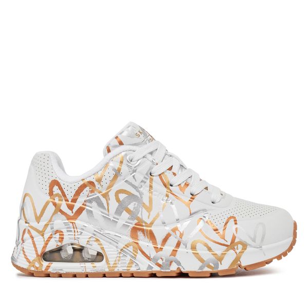 Skechers Tenisice Skechers Uno Metallic Love 155523/WTGD White/Gold