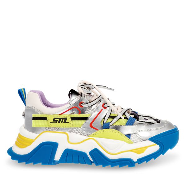 Steve Madden Tenisice Steve Madden Kingdom-E Sneaker SM19000086-04005-BSV Blu/Silver