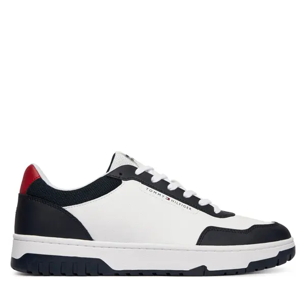 Tommy Hilfiger Tenisice Tommy Hilfiger Basket Core Lite Lth Block FM0FM05713 Bijela