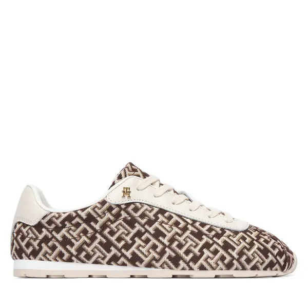 Tommy Hilfiger Tenisice Tommy Hilfiger Bella Monogram Sneaker FW0FW09523 Smeđa