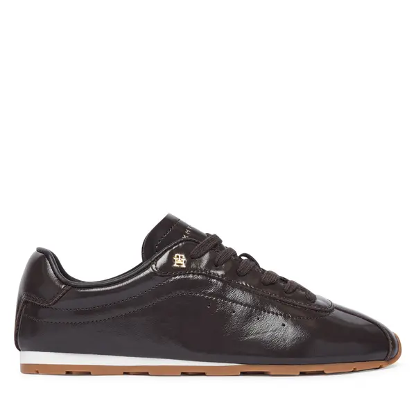 Tommy Hilfiger Tenisice Tommy Hilfiger Bella Sneaker Leather FW0FW09495 Smeđa